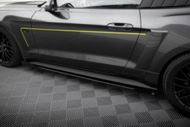 Maxton Design Street Pro Zijskirts Diffusers + Flaps Ford Mustang GT Mk6