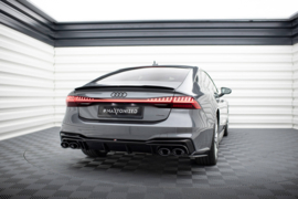 Maxton Design Achterspoiler + Uitlaat Eindstukken Imitatie Audi A7 S-Line C8 / S7 C8 / C8 Facelift / S7 Facelift