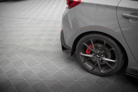 Maxton Design Achterzijde splitters V.4 + flappen Hyundai I30 N Hatchback Mk3 Facelift