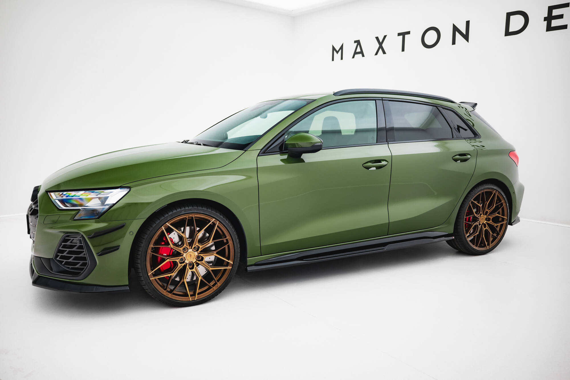 Maxton Design Zijskirts Diffusers V.2 Audi S3 Sportback / A3 S-line Sportback 8Y Facelift