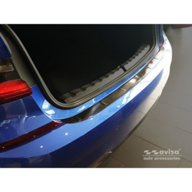 Echt 3D Carbon Achterbumperprotector passend voor BMW 3-Serie G20 Sedan M-Pakket 2019-