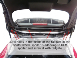 Maxton Design Dakspoiler (RS-look) Ford Fiesta Mk7 / Mk7 FL