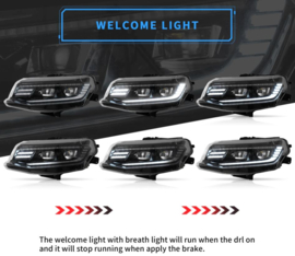 VLAND LED-projectorkoplampen voor Chevrolet [chevy] Camaro 2016-2018