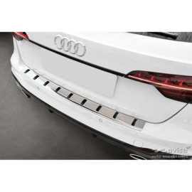 RVS Achterbumperprotector passend voor Audi A4 Avant B9 (incl. S-Line) 2015-2019 & Facelift 2019- - 'STRONG EDITION'