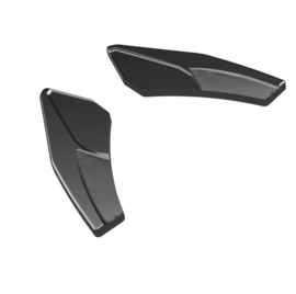 Oneway Achterbumperskirts (Hoeken) passend voor Audi A3 (8Y) Sportback S-Line/S3 Facelift 2025- - Glanzend zwart