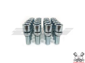 SK-Import Changeable Star Wheel Bolts M12x1.25 Steel Silver 28mm