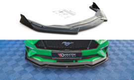 Maxton Design Frontsplitter V.1 + flappen Ford Mustang GT Mk6 Facelift