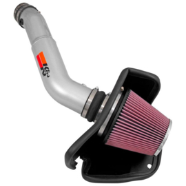 K&N High Performance Air Intake Kit passend voor Jeep Grand Cherokee & Dodge Durango 3.6L V6 2016- - Zilver (77-1572KS)