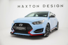 Maxton Design Street Pro Frontsplitter + Flaps Hyundai Veloster N Mk2