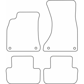 Automatten passend voor Audi A4 2008-2015