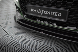Maxton Design VOORSPLITTER V.2 AUDI RS4 B9 Gloss Black