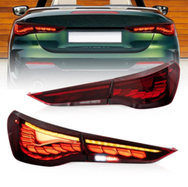 VLAND OLED-achterlichten voor 2020+ Bmw 4-serie G22/G23/G26 Kleur: Rood helder