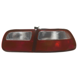 Set Achterlichten passend voor Honda Civic HB 3-deurs 1992-1995 - Rood/Wit