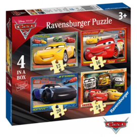 Cars Progressieve puzzel 12-16-20-24 4in1