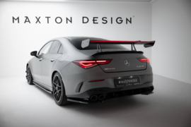 Maxton Design Carbon Spoiler Met Bovenste Zwaan Montage + LED Mercedes-Benz CLA Coupé C118