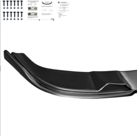 Oneway Voorspoilerlip passend voor BMW 5-Serie E60/E61 M-Pack 2003-2010 - Glanzend zwart