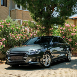 Oneway Set Sideskirts passend voor Audi A4 (B9) Sedan/Avant Facelift 2019-2024 - Glanzend zwart
