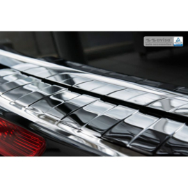 Chroom RVS Achterbumperprotector passend voor Audi Q5 2008-2012 & 2012- 'Ribs'