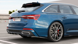 Maxton Design Achtersplitter (met verticale spijlen) Audi A6 S-Line C8