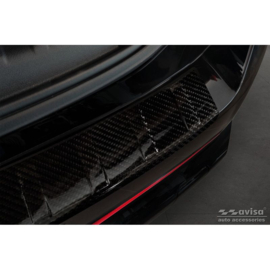 Echt 3D Carbon Achterbumperprotector passend voor BMW X1 U11 / U11 xLine 2022- 'Ribs'