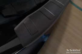 Matzwart RVS Achterbumperprotector passend voor BMW i3 (i01) Facelift 2017-2022 'Ribs'