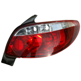 Set Achterlichten passend voor Peugeot 206 excl. CC/SW - Rood/Helder - Version II