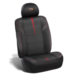 Red Bull Oracle Universele stoelhoezenset Pro - 10-delige set - Zwart/Rood - geschikt voor Side-Airbags