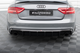 Maxton Design Achterspoiler Audi A5 S-Line Coupé / Sportback 8T Facelift (uitvoering met enkele uitlaten aan beide zijden)