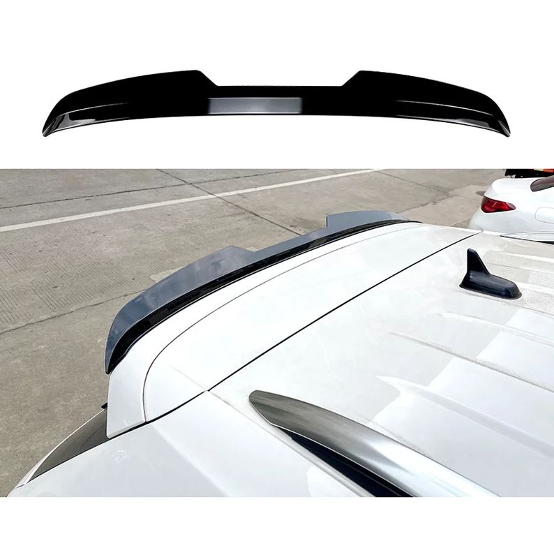 AutoStyle Dakspoiler (Spoiler Cap) passend voor Volkswagen Tiguan II R-Line Facelift 2020-2024 incl. Allspace & Seat Tarraco FR 2019- (ABS Glanzend zwart)