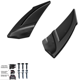 Oneway Achterbumperskirts (Hoeken) passend voor Volkswagen Golf VII HB R 2013-2016 – Glanzend zwart