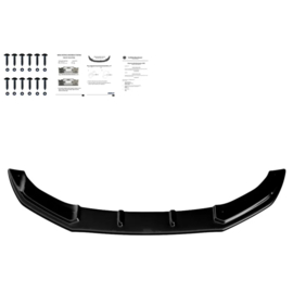 Oneway Voorspoilerlip passend voor Audi TT RS 8J 2009-2013 - Glanzend zwart