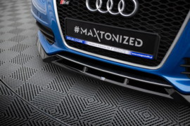 Maxton Design VOORSPLITTER V.4 AUDI S4 / A4 S-LINE B8 Gloss Black