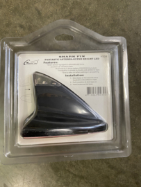 Haaienvinantenne met 3 LED's - Zwart