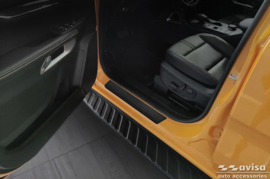 Avisa Aluminium Instaplijsten passend voor Ford Ranger VI 2022- & Volkswagen Amarok II 2023- 'Riffled Plate' - 4-delig - Zwart