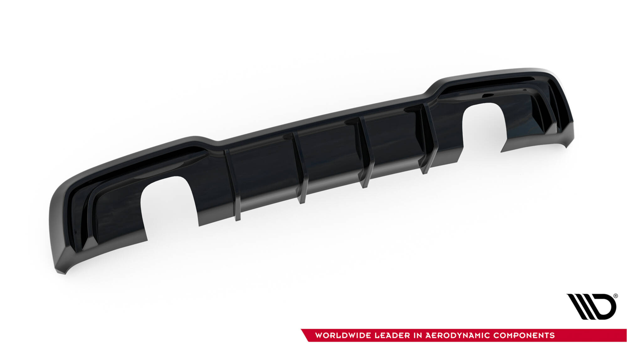 Maxton Design Achterspoiler Audi A3 S-Line Sportback 8V Facelift (uitvoering met enkele uitlaten aan beide zijden)