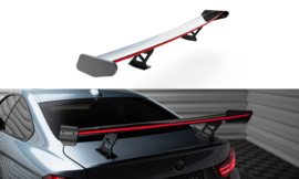 Maxton Design Carbon Spoiler Met Interne Beugels Staanders + LED BMW 4 F32 / 4 F32 M-Pack Coupé