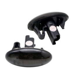 Set LED Zijknipperlichten passend voor Peugeot diverse modellen - Rookgrijs- incl. Dynamic Running Light