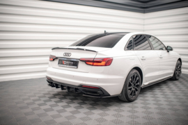 Maxton Design ZIJSPLITTERS ACHTER AUDI A4 B9 FACELIFT Gloss Black