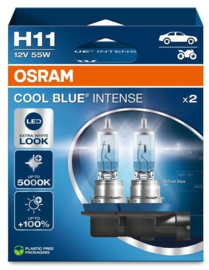 Osram Cool Blue Intense NextGen Halogeen lampen - H11 - 12V/55W - set à 2 stuks