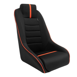 Sportstoel 'Classic RS' - Zwart/Rood - Vaste rugleuning + Geïntegreerde hoofdsteun - incl. sledes