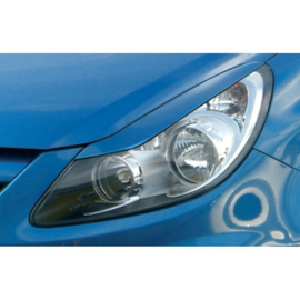 Koplampspoilers passend voor Opel Corsa D 2006- (ABS)