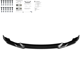 Oneway Voorspoilerlip passend voor BMW M2 Competition F87 2018-2020 - Glanzend zwart
