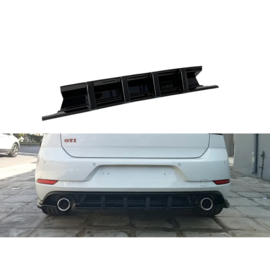 Motordrome Achterbumperdiffuser passend voor Volkswagen Golf 7.5 GTI 2017-2020 (ABS)