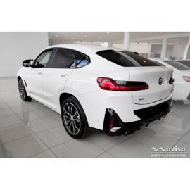 RVS Achterbumperprotector passend voor BMW X4 G02 FL 2021- met M-Pakket 'Ribs'