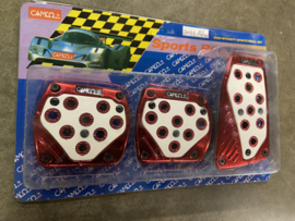 Camco Pedal Set Red/White Universeel