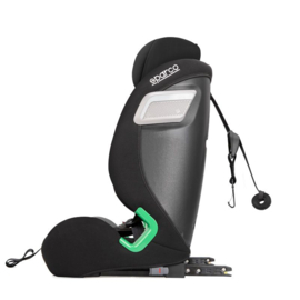 Sparco kinderstoel SK5000I (Isofix) Zwart/Grijs i-Size 76-150cm (ECE-R129/03)