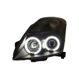 Set Koplampen passend voor Suzuki Swift II 2005-2010 - Zwart - incl. CCFL Angel-Eyes