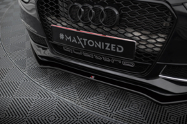 Maxton Design VOORSPLITTER V.2 AUDI S4 / A4 S-LINE B8 FL Gloss Black