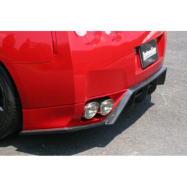 Chargespeed Achterbumperskirt (Diffuser) passend voor Nissan GT-R R35 BottomLine (FRP Zwart)