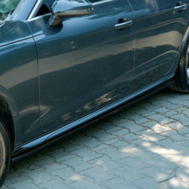 Oneway Set Sideskirts passend voor Audi A4 (B9) Sedan/Avant Facelift 2019-2024 - Glanzend zwart